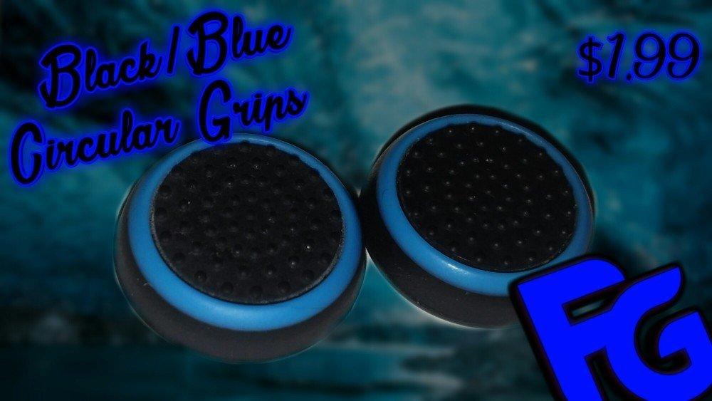 Black/Blue Circular Grips
