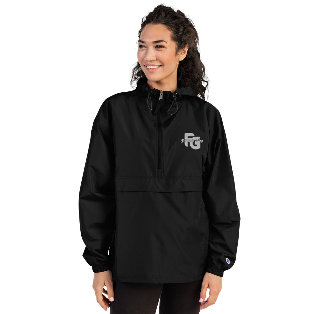 Forever Grips Embroidered Champion Packable Jacket
